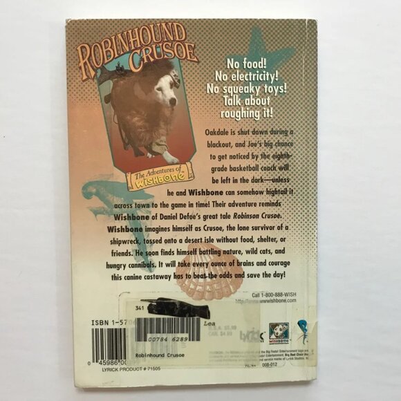 The Adventures of Wishbone Paperback Robinhound Crusoe Book #4 - Picture 6 of 6